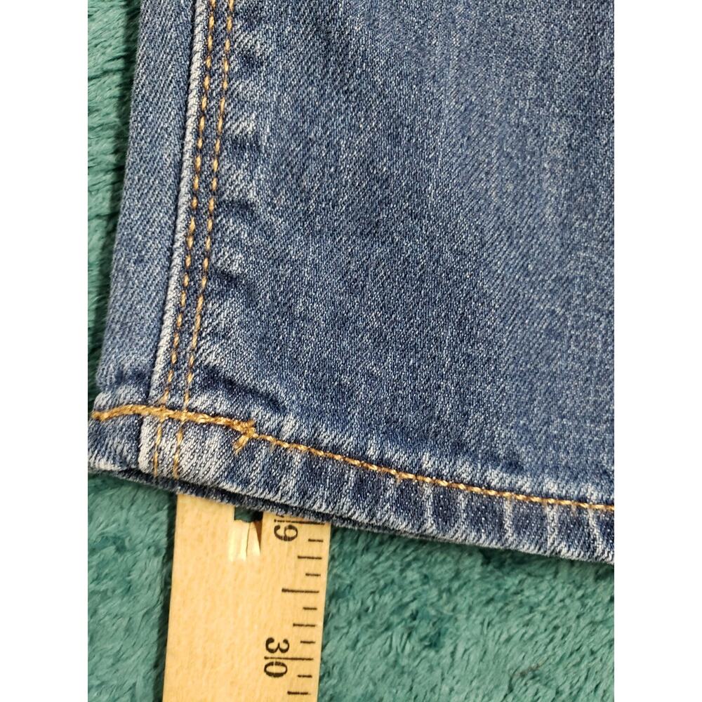 Express Jeans Size 0 Women Blue Denim Stretch Pants Distressed Mid Rise Skinny - Picture 8 of 13